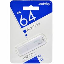 Флеш-накопитель Smartbuy 64Gb USB2.0 CLUE Белый (SB64GBCLU-W)