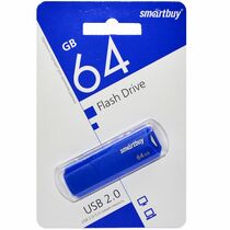 Флеш-накопитель Smartbuy 64Gb USB2.0 CLUE Синий (SB64GBCLU-BU)