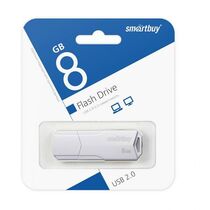 Флеш-накопитель Smartbuy 8Gb USB2.0 CLUE Белый (SB8GBCLU-W)
