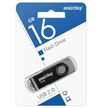 Флеш-накопитель Smartbuy 16Gb USB2.0 Twist Черный (SB016GB2TWK)