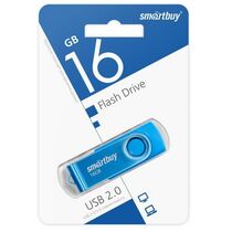 Флеш-накопитель Smartbuy 16Gb USB2.0 Twist Синий (SB016GB2TWB)