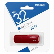 Флеш-накопитель Smartbuy 32Gb USB2.0 Clue Красный (SB32GBCLU-BG)