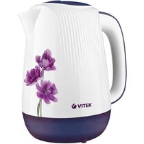 Чайник электрический Vitek VT-7061 белый/ рисунок (2200 Вт, объем - 1.7 л, корпус: пластиковый)