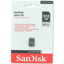 Флеш-накопитель Sandisk 512Gb USB3.1 CZ430 Ultra Fit Черный (SDCZ430-512G-G46)