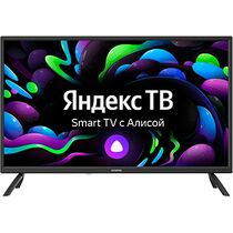 Телевизор 32" Digma DM-LED32SBB31 Smart TV (Яндекс.ТВ), HD Ready, 60 Гц, тюнер DVB-T/ T2/ C/ S/ S2, HDMI х3, USB х2, 2х8 Вт,  чёрный