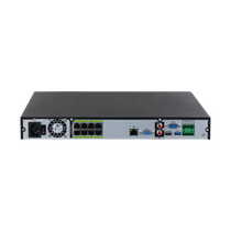 Видеорегистратор IP 8-канальный Dahua 8 портов POE, бюджет 130 Вт, HDD до 16Tb (DHI-NVR5208-8P-EI)