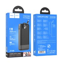 Внешний аккумулятор 20000mAh HOCO J114 Charger, USB x1, Type-C x1, пластик, черный