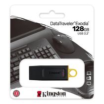 Флеш-накопитель Kingston 128Gb USB3.1 DataTraveler Exodia Черный (DTX/ 128G)