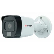 Видеокамера аналоговая 5 Mp уличная HiWatch цилиндрическая, f: 3.6 мм, 2960*1665, ИК: 30 м, LED:20 м (DS-T500A(B) (3.6 mm))