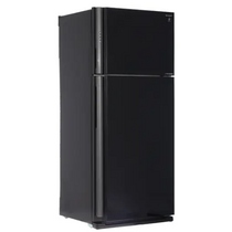 Холодильник Sharp SJXP59PGBK черный, No Frost,  185 см, ширина 80, A++, дисплей да, нулевая зона да