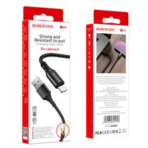 Кабель USB Borofone BX54i Ultra (Lightning, 1м, пластик, черный)