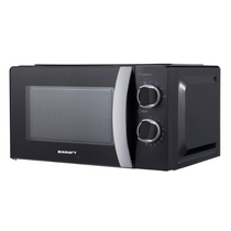 Микроволновая печь соло Kraft KF20MW7B-203M черный (700 Вт, объем - 20 л, управление: механическое)