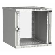 Шкаф настенный телекоммуникационный 19" 09U, Ш600xВ450xГ450, передняя дверь - стекло, серый ITK (LWE3-09U64-GF)