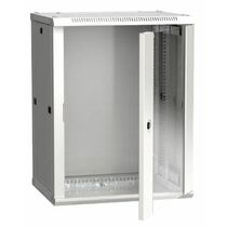 Шкаф настенный телекоммуникационный 19" 12U, Ш600xВ635xГ600, передняя дверь - стекло, серый ITK (LWR3-12U66-GF)