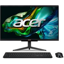 Моноблок Acer Aspire C24-1610 23.8" Full HD N100 (0.8) 8Gb SSD256Gb UHDG CR Eshell WiFi BT 65W клавиатура мышь Cam черный 1920x1080
