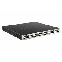 Управляемый PoE-коммутатор 52 порта D-Link DGS-1210-52MP (48х1Гбит/ с, 4хRJ45/ SFP, 48хPoE, PoE‑бюджет 370 Вт) 2 уровня
