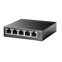 Управляемый PoE-коммутатор 05 портов TP-Link SMB TL-SG105MPE (5х1Гбит/ с, 4хPoE, PoE‑бюджет 120 Вт) начального уровня