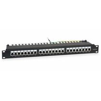 Патч-панель 19" 1U, 24 порта, категория 5, экранированная WRline (WR-PL-24-C5E-SH-D)