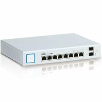 Управляемый PoE-коммутатор 10 портов: Ubiquiti UniFi Switch 8-150W (8х1Гбит/ с,2хSFP,8хPoE,PoE‑бюджет 130 Вт) 2 уровня