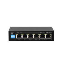 Неуправляемый POE-коммутатор 06 портов Atix AT-NS-4P2-60 (F) (6x100Мбит/ с, 4xPOE, PoE‑бюджет 60 Вт) корпус - металл