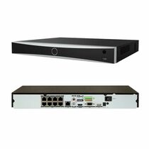 Видеорегистратор IP 8-канальный Hikvision 8 портов POE, бюджет 80 Вт, HDD до 10Tb (DS-7608NXI-K2/ 8P)