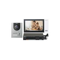 Комплект видеодомофона IP Dahua, 7 дюймов, 1024*600, черный, карта до 32 Gb, (DHI-KTP01L(S))