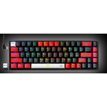 Клавиатура Redragon Castor Pro, беспроводная, игровая, Bluetooth, черный/ красный (71082)