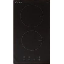 Индукционная варочная панель Lex EVI 320 черный (конфорок - 2 шт, панель - стеклокерамика, 52х28,8 см)