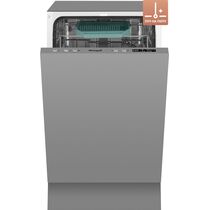 Посудомоечная машина встраиваемая Weissgauff BDW 4544 D узкая , вместимость - 10 комплектов, расход воды - 9 л)
