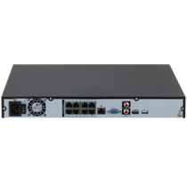 Видеорегистратор IP 8-канальный Dahua 8 портов POE, бюджет 130 Вт, HDD до 20Tb (DHI-NVR4208-8P-4KS3)