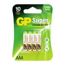 Батарейка GP LR3, AAA, Super Alkaline, щелочная (GP 24A-2CR4_40) упаковка 40шт