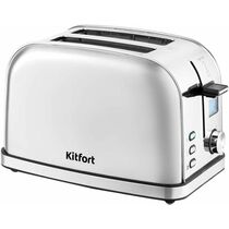 Тостер Kitfort КТ-2036-6 серебристый (950 Вт, количество обжаривания - 8)