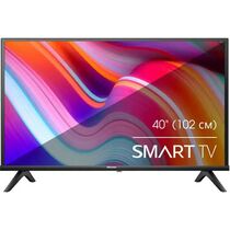 Телевизор 40" HISENSE 40A4K Smart TV, Full HD, 60 Гц, T/ T2/ C, HDMI х2, USB х2, звук 2х7 Вт, чёрный