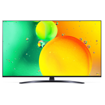 Телевизор 55" LG 55NANO766QA.ARUB Direct LED, Smart TV, 4K Ultra HD, 60 Гц, T/ T2/ C/ S/ S2, HDMI х3, USB х2, звук 2х10 Вт, синяя сажа