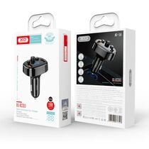 АЗУ XO BCC03 car charger 18W Bluetooth+QC3.0 Quick Charger Black