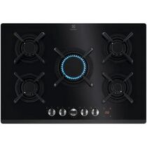 Газовая варочная панель Electrolux KGG953753K черный (конфорок - 5 шт, панель - стеклокерамика, Wok - есть)