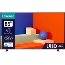 Телевизор 85" HISENSE 85A6K DLED, Smart TV, 4K Ultra HD, 60 Гц, HDMI х3, USB х2, чёрный