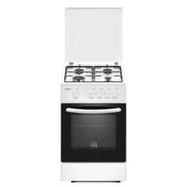 Плита газовая Kraft KF-FSK5301GW белый (конфорок - 4, духовка газовая, эмаль)