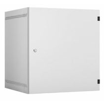 Шкаф настенный телекоммуникационный 19" 12U, Ш540*В573*Г400, передняя дверь - металл, серый (EC-WA-125440-W-M-GY)