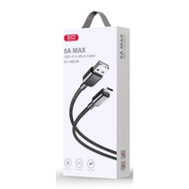 Кабель USB -XO- NB249 (MicroUSB, 1м, плетеный, черный)