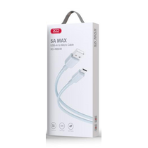 Кабель USB XO NB249 5A Android PVC Shiny Colorful Micro Data Cable Blue