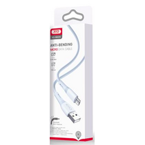 Кабель USB -XO- NB225 (MicroUSB, 1м, силиконовый, голубой)