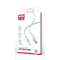 Кабель USB -XO- NB208 (Lightning, 1м, силиконовый, зеленый)