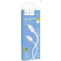 Кабель USB HOCO X107 Favor (Type-C, 1м, пластик, белый)