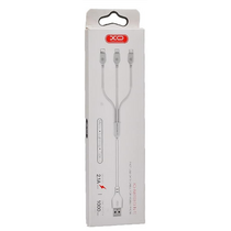 Кабель USB -XO- NB103 (Type-C/ Lightning/ MicroUSB, белый)