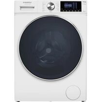 Стиральная машина фронт. Maunfeld MFWM1410WH02 белый, 10 кг, инвертор, дисплей -да, глубина - 50 см, отжим - 1400 об/ мин