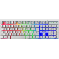 Клавиатура Defender Neros GK-147, проводная, игровая, USB, с подсветкой, белый, кабель 1,8 м (45147)