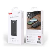 Внешний аккумулятор 10000mAh -XO- PR238, USB x2, Type-C PD20 x1, QC3.0, дисплей, пластик, черный
