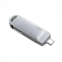 Флеш-накопитель -XO- 64Gb USB 3.0/ Type-C DK03 Серебристый (6920680825943)