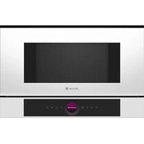 Микроволновая печь встраиваемая Bosch BFL7221W1 белый (21 л, мощность - 900 Вт, электронное)